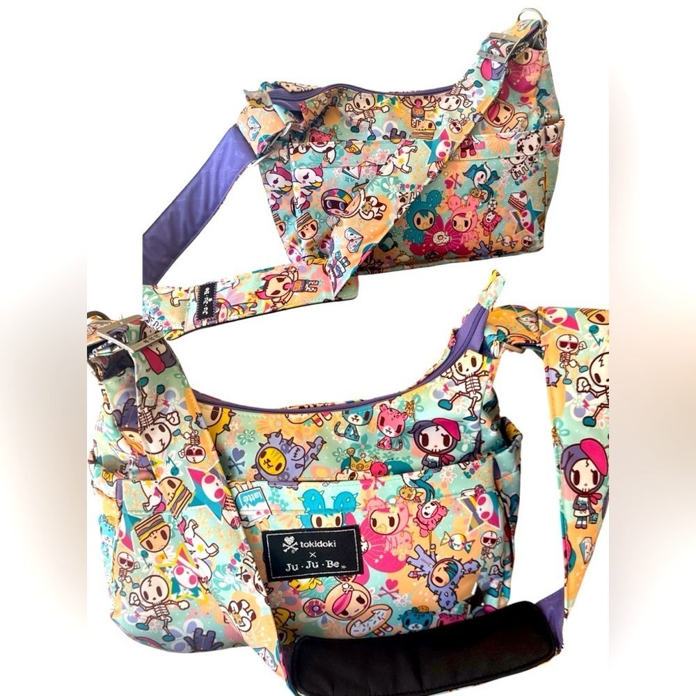 Tokidoki x Ju-Ju-Be Hobo Be Bag – Sandy Beach Print Crossbody Like New